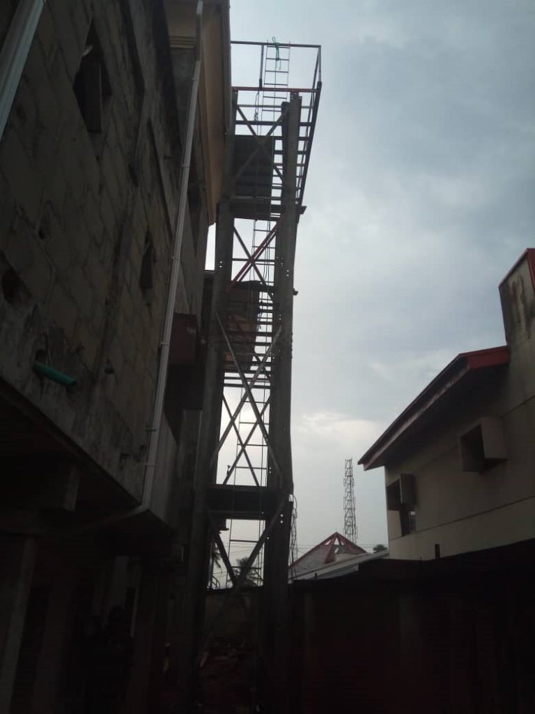 water tank stand in Lagos, Nigeria